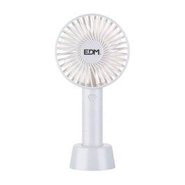 Edm Ventilador de mano recargable Blanco