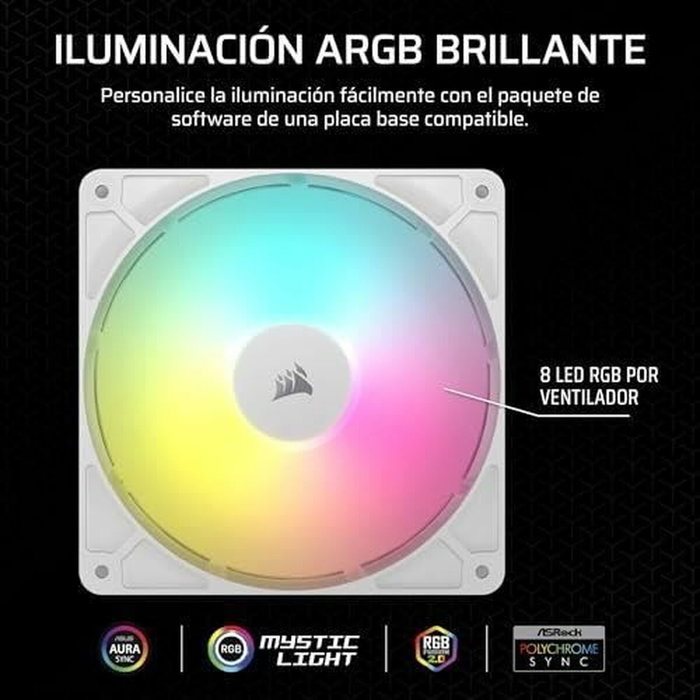 Corsair RS140 ARGB Ventilador de Caja 140 mm Blanco