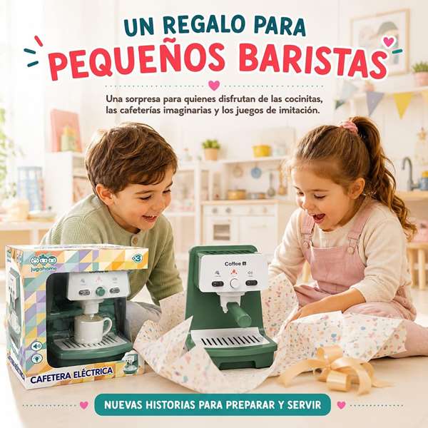 Jugatoys - jugahome Cafetera Eléctrica con taza Jugatoys - jugahome Cafetera Eléctrica con taza