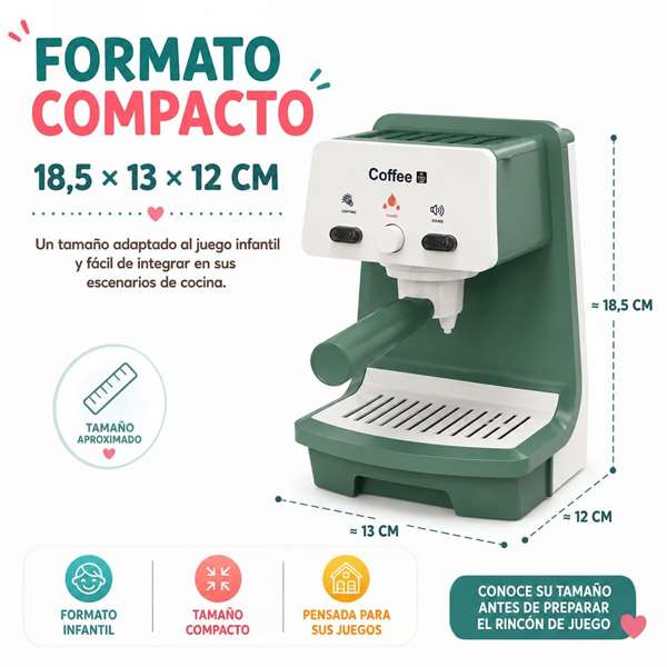 Jugatoys - jugahome Cafetera Eléctrica con taza Jugatoys - jugahome Cafetera Eléctrica con taza