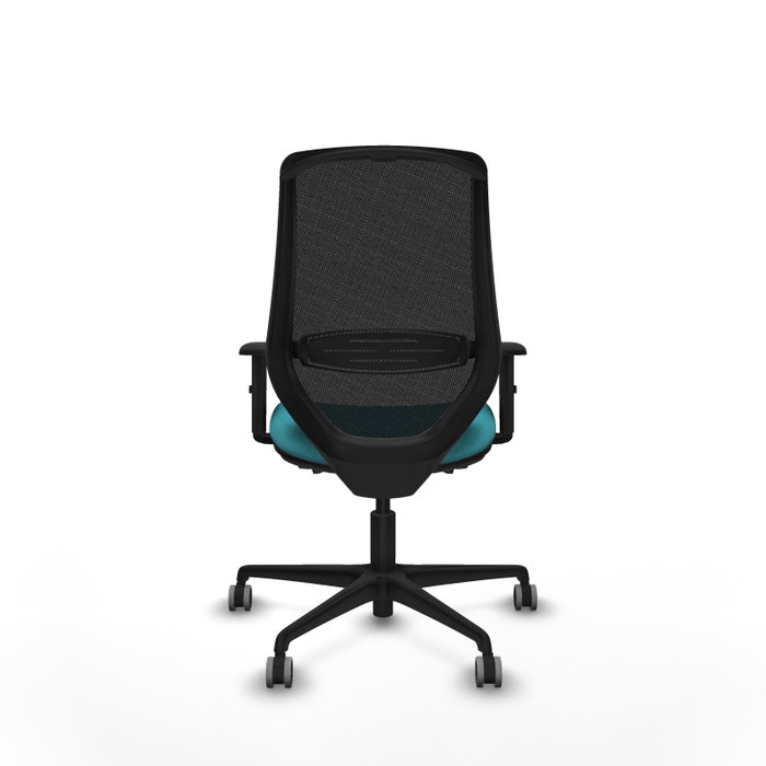 PIQUERAS Y CRESPO Silla de oficina Mardos con mecanismo Sincro/Traslack, Turquesa y Negro