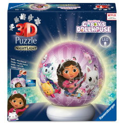 RAVENSBURGER Puzzle 3D Puzzle Ball Nightlight Gabby's Dollhouse