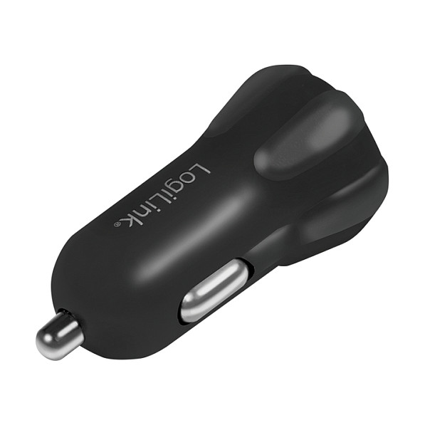 LogiLink Set de Cargador USB para Vehículo y Soporte para Smartphone