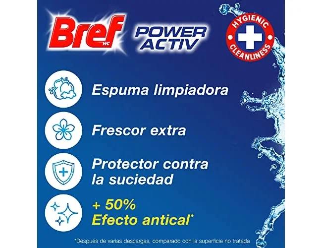 Bref WC Poder Activo Hawaii Desinfectante y Ambientador Blister de 2 Unidades