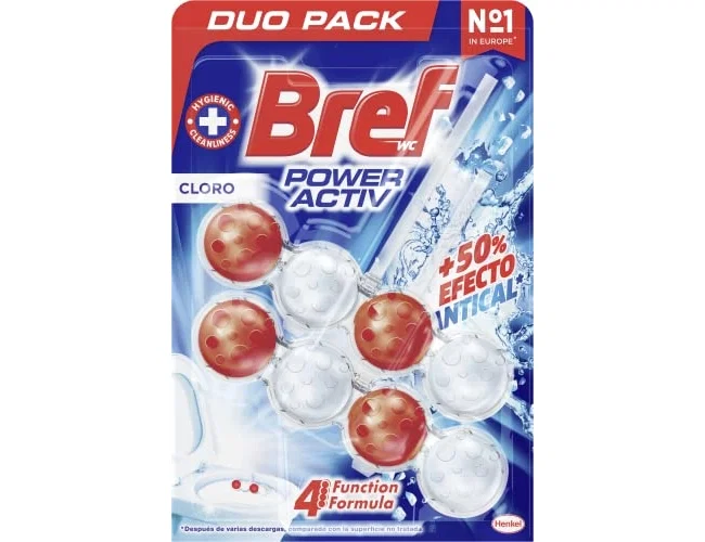 Bref WC Poder Activo Hawaii Desinfectante y Ambientador Blister de 2 Unidades