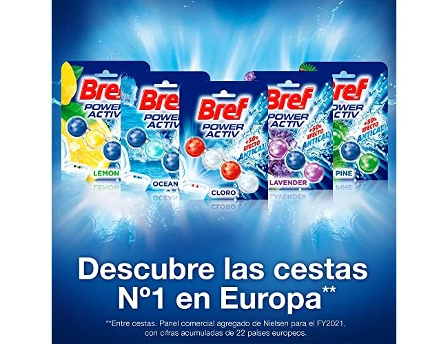 Bref WC Poder Activo Hawaii Desinfectante y Ambientador Blister de 2 Unidades