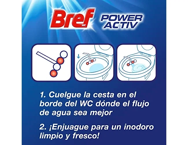 Bref WC Poder Activo Hawaii Desinfectante y Ambientador Blister de 2 Unidades