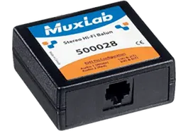 Muxlab Balun Hi-Fi Estéreo (Cat.5) para Extensión de Señal de Audio hasta 1 km