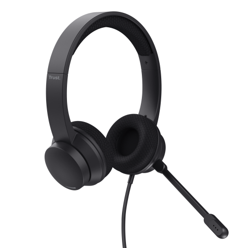 Trust Ayda Auriculares USB con Micrófono ENC Negro