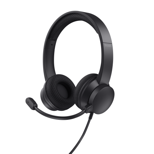 Trust Ayda Auriculares USB con Micrófono ENC Negro
