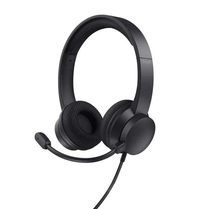 Trust Ayda Auriculares USB con Micrófono ENC Negro