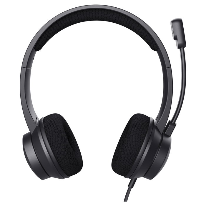 Trust Ayda Auriculares USB con Micrófono ENC Negro