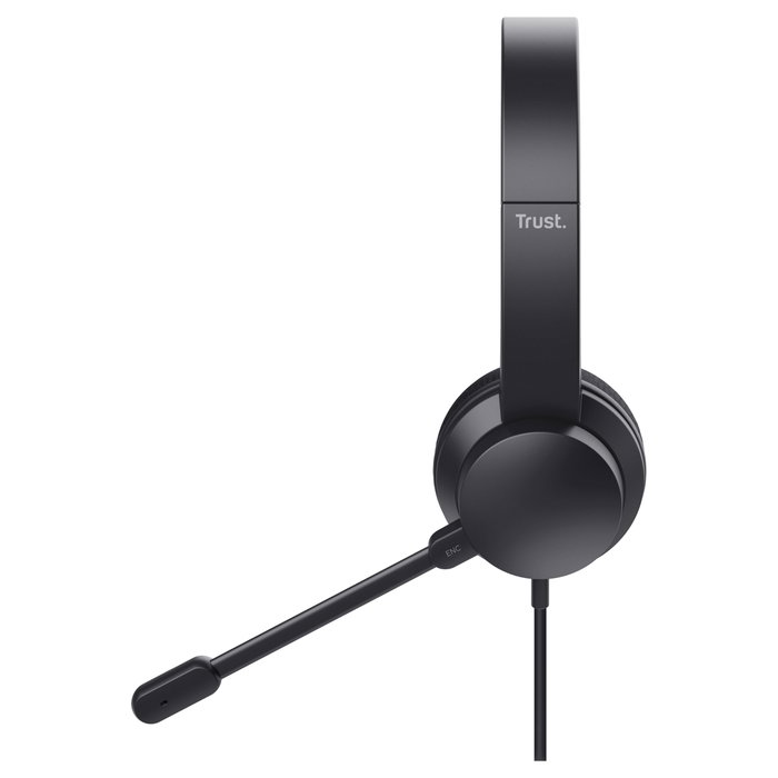 Trust Ayda Auriculares USB con Micrófono ENC Negro