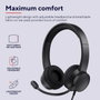 Trust Ayda Auriculares USB con Micrófono ENC Negro
