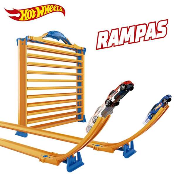 Hot Wheels Maletín Portacoches 3 en 1 Guarda 44 Coches con Rampas y Loop 30x27x6 cm Hot Wheels Maletín Portacoches 3 en 1 Guarda 44 Coches con Rampas y Loop 30x27x6 cm