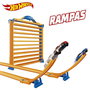 Hot Wheels Maletín Portacoches 3 en 1 Guarda 44 Coches con Rampas y Loop 30x27x6 cm