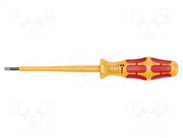 WERA Destornillador plano aislado 3,5x0,6 mm 100 mm