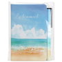 CMP General Libreta con Bolígrafo "Playa" Es Tu Momento - 14x9 cm, 160 Páginas, Tapa Dura, Goma y Marcador
