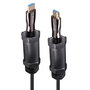 LINDY Cable HDMI 2.1 50 m 48 Gbit/s 4K/8K 120 Hz, Conectores HDMI Tipo A Macho Chapados en Oro, Negro, Referencia 38531