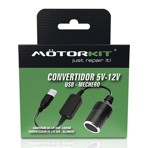 Abc CONVERT.5/12V USB MECHERO 30CM 8W MAX MOTORKIT CS