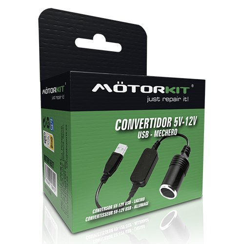 Abc CONVERT.5/12V USB MECHERO 30CM 8W MAX MOTORKIT CS