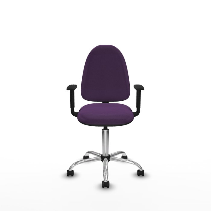 PIQUERAS Y CRESPO Silla de oficina Aýna Morada con Brazos 1D