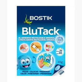 Bostik Blu Tack Original - Masilla Adhesiva Reutilizable Azul 45 gr, Set de 12 paquetes (Set de 12)