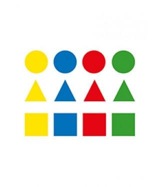Apli Gomets Geométricos Pequeños Permanentes Colores Surtidos