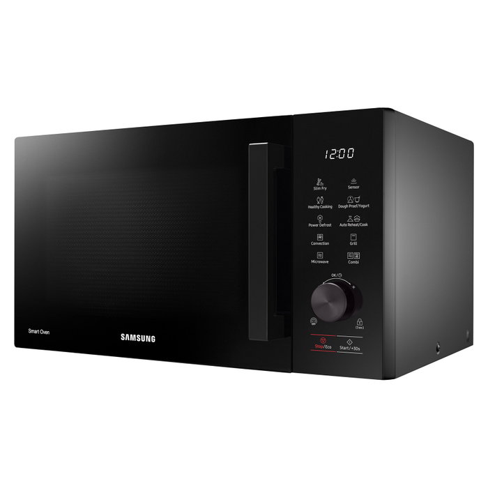 Samsung Microondas Combinado con Grill y Convección 28 Litros 900W Negro MC28A5137CK/E1, Pantalla LED, 6 Niveles de Potencia, Función Yogur, Temporizador Digital, Bloqueo para Niños