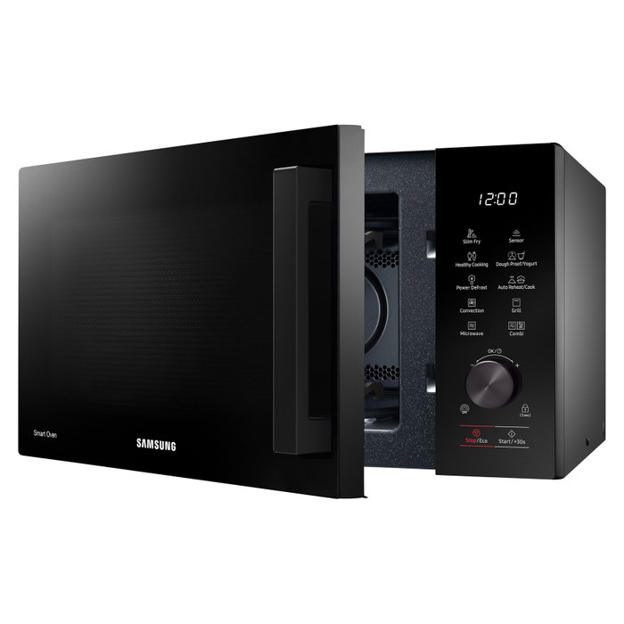 Samsung Microondas Combinado con Grill y Convección 28 Litros 900W Negro MC28A5137CK/E1, Pantalla LED, 6 Niveles de Potencia, Función Yogur, Temporizador Digital, Bloqueo para Niños