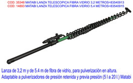 Matabi Lanza Telescópica de Fibra de Vidrio 5,4 m