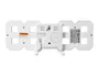 Q-connect Reloj de Pared Digital con Temperatura y 3 Alarmas, Control de Sonido, 220x40x87 mm