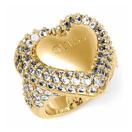 Guess Anillo Beloved Dorado Talla 52