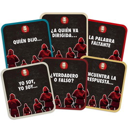 Asmodee La Casa de Papel: El Gran Quiz - Juego de Mesa con 250 Preguntas de Trivia sobre la Serie TV, Contenido en Español