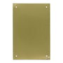Micel Placa ciega modelo PLP12 de latón con acabado latón satinado, 80 x 120 mm