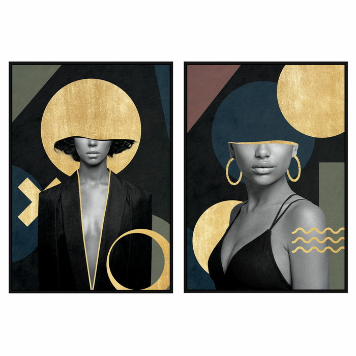 DKD Home Decor Set de 2 Cuadros de Mujer con Acabado Enmarcado 83x4,5x123 cm DKD Home Decor Set de 2 Cuadros de Mujer con Acabado Enmarcado 83x4,5x123 cm
