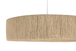 DKD Home Decor Lampara Techo Urban Marron Cuerda 62 x 62 x 15 cm