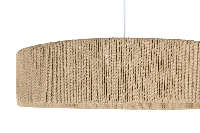 DKD Home Decor Lampara Techo Urban Marron Cuerda 62 x 62 x 15 cm DKD Home Decor Lampara Techo Urban Marron Cuerda 62 x 62 x 15 cm