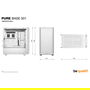 Be Quiet! PURE BASE 501 Airflow Caja Midi Tower PC Blanco ATX micro ATX Mini-ITX ABS Acero