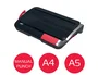 GBC CombBind CB12 Encuadernadora Canutillo A4 manual, perfora hasta 12 hojas, encuaderna hasta 165 hojas, color negro y plateado