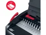 GBC CombBind CB12 Encuadernadora Canutillo A4 manual, perfora hasta 12 hojas, encuaderna hasta 165 hojas, color negro y plateado