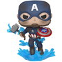 FUNKO POP! Captain America Marvel Avengers Endgame con Mjolnir y Escudo Roto