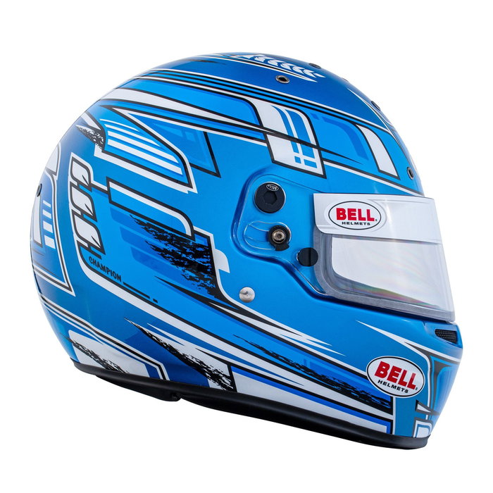 Bell Casco de Karting KC7 CMR Champion Azul Talla 55 CMR2016 BL1311102 Snell-FIA CMR-2016 Ligero para Jóvenes