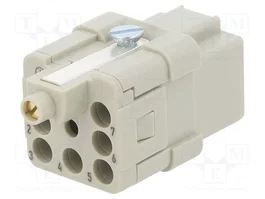 HARTING Han Q Plantilla de Contacto Hembra HDC