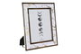 DKD Home Decor Marco Foto 20X25 Blanco Dorado Pu Inox 1 x 28.5 x 33.5 cm