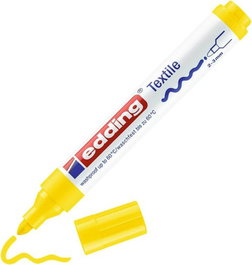 EDDING Rotulador Textil 4500 Amarillo 05 (Pack de 10)