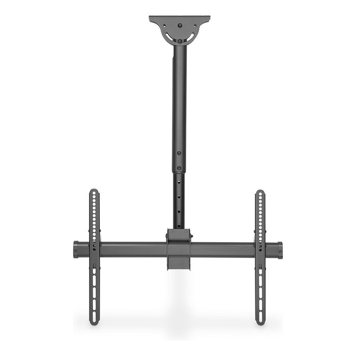 Digitus DEH Soporte universal de techo para TV de 37" a 70" (94-177.8 cm), Acero negro, 1 articulación, 50 kg, ajuste telescópico, VESA 200x200-600x400 mm