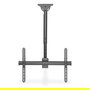 Digitus DEH Soporte universal de techo para TV de 37" a 70" (94-177.8 cm), Acero negro, 1 articulación, 50 kg, ajuste telescópico, VESA 200x200-600x400 mm