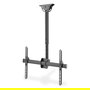 Digitus DEH Soporte universal de techo para TV de 37" a 70" (94-177.8 cm), Acero negro, 1 articulación, 50 kg, ajuste telescópico, VESA 200x200-600x400 mm