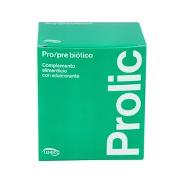 LUIGCO Prolic Pre-Probiótico 20Sticks con Lactobacillus y FOS para la Flora Intestinal